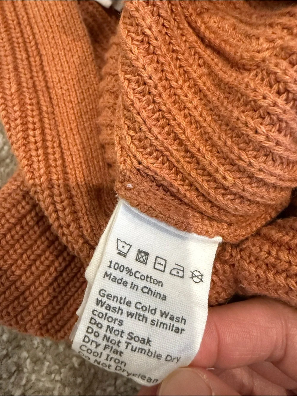 Jamie Kay Rust Knit Hooded One-Piece